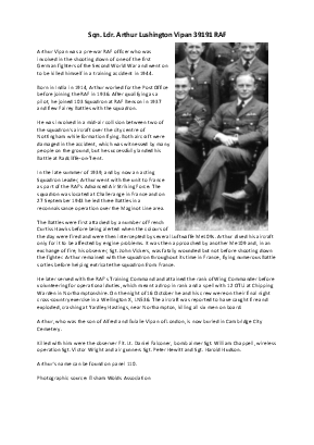 A preview of a PDF biography for Vipan, Arthur Lushington